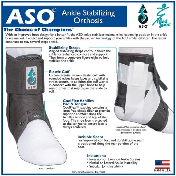 Med Spec ASO Ankle Stabilizer - Picture 4 of 4